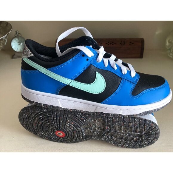**SOLD**NIB NIKE Dunk Low SE GS E Black Mint Foam Blue Size 6Y (7.5/8 W) - Picture 9 of 14